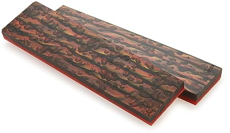 Woodriver Poly Resin Knife Scales 3/8 X 2 X 7 Molten Lava Pair