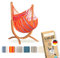 LA SIESTA® – Wetterfester Hängesessel Udine Mit Holzständer – Handgefertigter, Reißfester Outdoor-Hängesessel Mit Gestell – FSC-Zertifizierter Eukalyptus-Gestell Für Outdoor – Toucan