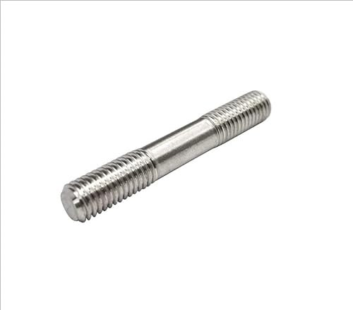 1 Stück Doppelend-Gewindestange M8 304 A2 Edelstahl kopflose Stehbolzen Schraubenstange Zahnstange Doppelkopf-Gewindestange (Color : M8, Size : 90mm)