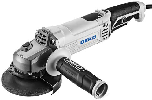 Smerigliatrice Angolare Elettrica Professionale 900W - Ø 115 mm Disco - DEKOPRO 12000 RPM Smerigliatrice per Smerigliatura su Metallo, Legno e Muratura - Multiutensile per Fai da te e Officina