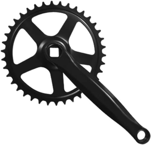 FFYZSMBF Faltrad-Kurbelgarnitur, 170 mm, rechte Seite, Aluminiumlegierung, Kurbelarm-Set für Single-Speed-Fahrräder, Rennräder, festes Getriebe