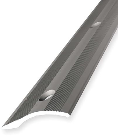 Höhenausgleichsprofil 2 x 40 x 1000 mm Ausgleichsprofil Anpassungsprofil Höhenausgleich Aluminium eloxiert Geriffelt Versenkt Gebohrt Edelstahl