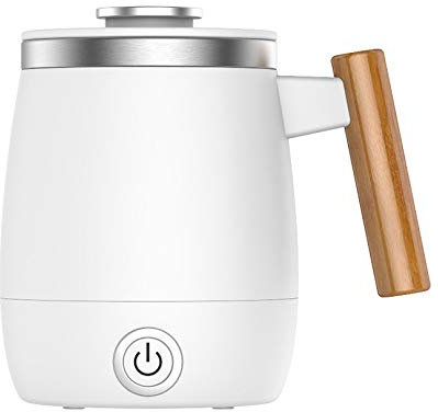 DDKYHU Bouilloire électrique, Mini Bouilloire de Voyage - Théière Portable avec Chargement USB, Chauffe-Lait ou Nourriture pour la Maison/Le Voyage/Le Bureau, 0,4 L, Blanc (Blanc) (Blanc)
