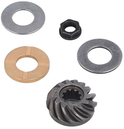 ANKROYU Außenbordmotor-Getriebe-Ritzel, Aluminiumlegierungs-Eisen-Bootsmotor, geräuscharmer Außenbordmotor-Zahnradsatz, Ersatz-Außenbord-Getriebe-Ritzel für Boot