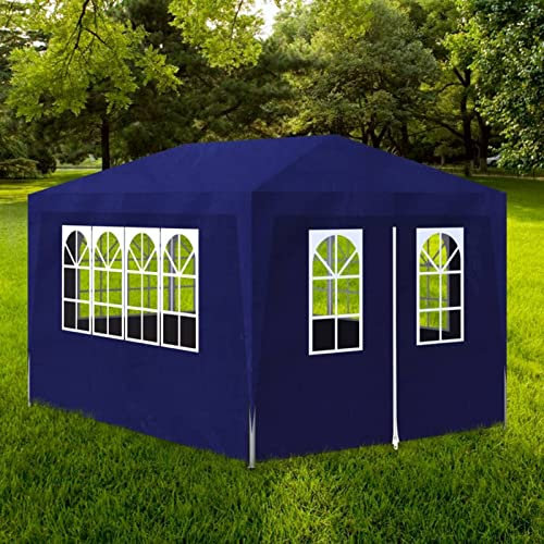 Tenda impermeabile per feste, compleanni, matrimoni, colore blu, 3 x 4 m, ideale per picnic e garage
