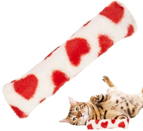 Kattkudde plyschkudde, kattleksakskudde - katt Cuddle Lade leksaker i kärleksfull stil | Interaktiva kuddar stimulerande spelljudset med skallerpapper för rengöring d