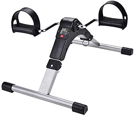 Pedaltrainer Zuhause, Beintrainer Fitnesstrainer für Senioren Pedale Heimtrainer mit LCD-Monitor Heimfahrrad Trainingsgerät, fitnessgeräte für Zuhause Büro