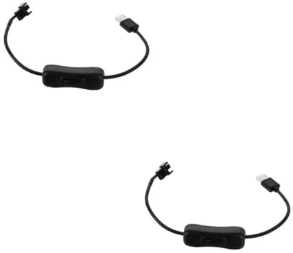 DIYEAH 2pcs Multi-use Usb Fan Connector Cable Fan Power Cord for Computer and Laptop