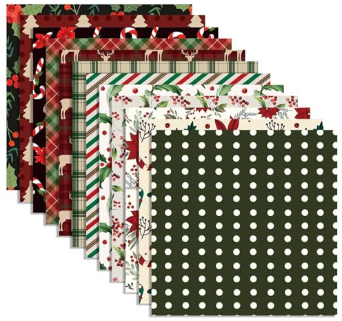 24 Stück Weihnachts-Scrapbook-Papier 30, 5 x 30, 5 cm Vintage-Weihnachtsthema doppelseitiges Scrapbook-Papier für DIY-Alben Journale Kartenherstellung