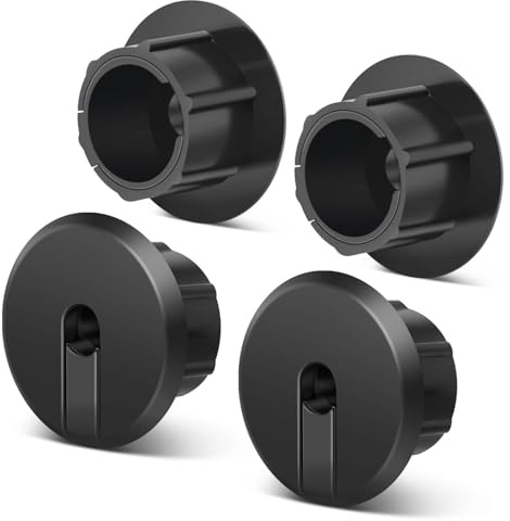 TNP - Kit di passacavi Starlink, con foro da parete da 2,5 cm, boccola passante in silicone, per cavo Ethernet Starlink, installazione facile e durevole, colore nero, confezione da 4
