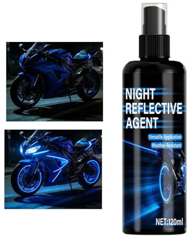 laxreheye Phosphoreszierender Sprühlack | 120 ml reflektierendes Warnsignal | reflektierender Lack | für Fahrrad, Outdoor, Radfahren, Rucksack, Helm, Kinderwagen, Kleidung, Auto
