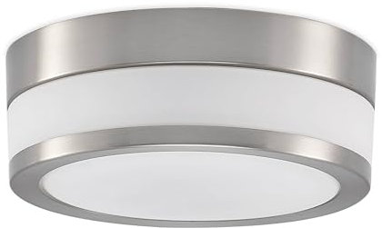 Ceiling Light 'Flavi' dimmable (Modern) in Silver Made of Metal for e.g. Bathroom (2 Light Sources, E27) from Lindby | Ceiling lamp, lamp