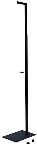 Only Garment Racks 2204 Matte Black Finish Single Garment Display Rack - Adjustable Height from 49 to 78 - Perfect Clothing Display Rack for Highlighting Featured Merchandise