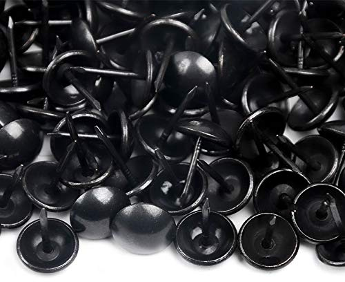 1000 Clous tapissier - Gris anthracite - Ø11mm - Lentille fer