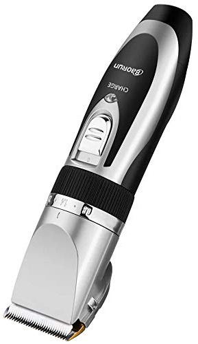 Cortadoras de cabello súper silenciosas, batería inalámbrica Máquina de corte de cabello recargable RECORTADOR DE PELO RECARGABLE hogar Set de tijeras de peluquero (plateado)