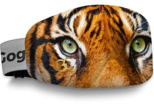 GogglesCover Ski Goggles Protective Cover, Portable Cover Tiger Design | Ski Goggle Protective Cover, Portable Goggle Cover Sleeve, Anti-Scratch Ski Goggles Accessories, Safety Goggles, Tiger Design