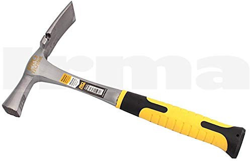 BSD Marteau de Maçon Forme Berlinoise 600g - Marteau à Poignée en Acier, Marteau de Brique