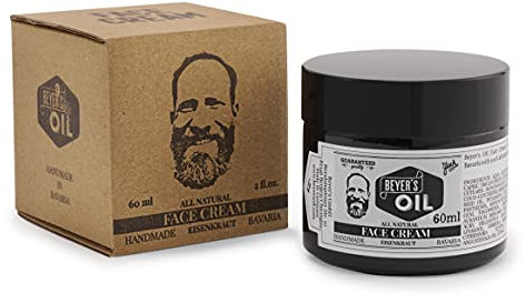 Beyer’s Oil Gesichtscreme Eisenkraut für Männer - 60ml - 100% natürlich - Zieht schnell ein und pflegt die Haut