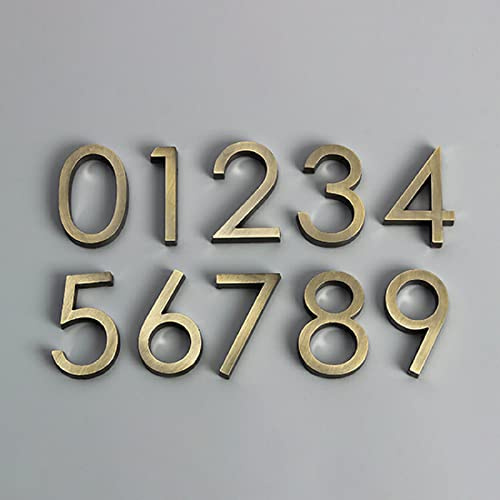 Numeri civici Porta autoadesivi Numeri della Cassetta Postale Numeri di indirizzo Stradale per l'appartamento Cartelli per Cassetta Postale Stanza di casa, Numero 0~9
