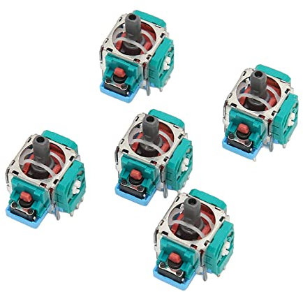 5Pcs Replacement Joystick for ps5, New Analog Stick for ps5, Compact and Precise Gamepad 3D Joystick, Wheel Thumb Sticks Joystick Rocker Module Replacement for ps5