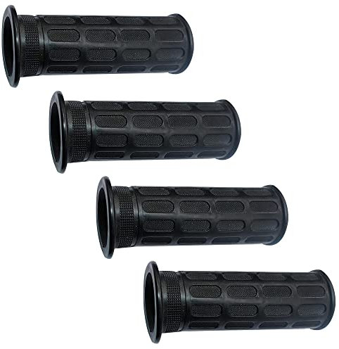 VENGABY 4 Pieces 30mm Inner Diameter Wheelbarrow Antiskid Handle Cover, Soft Rubber Yard Cart Replacement Handlebar Grips for Wheelbarrow(Black, 125mm Length)