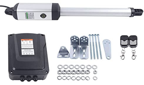 Actionneur de portail rotatif à double battant - Ouvre-porte automatique - Maximum 300 kg par aile avec 2 télécommandes