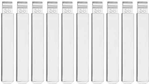 10pcs Voiture à Distance Clé à Rabat Lames VA2 VA6 Non Coupée Clé à Distance Intelligente Lame Vierge Véhicule d'urgence Clé de Rechange Accessoires Automobiles