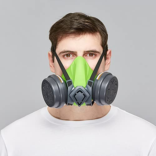 BLS Kit Preassemblato 4400next b-lock ABEK1P3 R | 1 Semimaschera riutilizzabile in silicone + 2 Filtri combinati 222 ABEK1P3 R | Certificato CE | Made in Europe