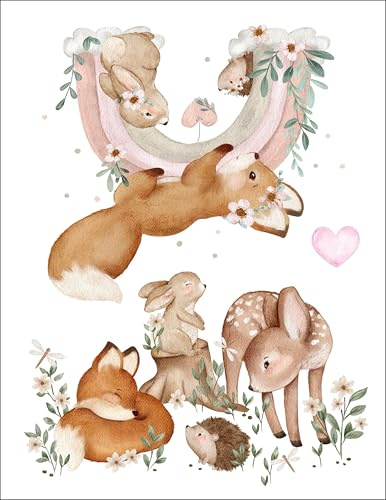 Bügelbilder Set für Textilien DIN A4 Kinder Mädchen Jungen Pferde Weihnachten groß klein Aufbügelbild zum aufbügeln verschiedene Designs (Design 18)