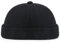 Arderly Schwarze Beanie-Mütze, Retro, verstellbar, Statement Trawler Fisherman, krempellose Kappe, Unisex, Schwarz , 57