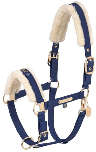 Eskadron Heritage Halfter Faux Leather Double Pin Almond/Trueblue/vintagegreen