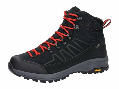 Brütting Unisex Mount Sellery Trekkingsstövlar, svart/röd, 45 EU, Svart röd, 45 EU