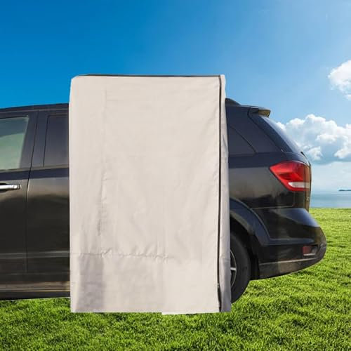 Car Side Shower Room Rooftop Tent, SUV Outdoor Camping Car Rooftop Tent with Storage Bag, Waterproof and Sunscreen, Camping Privacy Shelters, Oxford Cloth Single Shower Tent for Camping(120x120x200cm)
