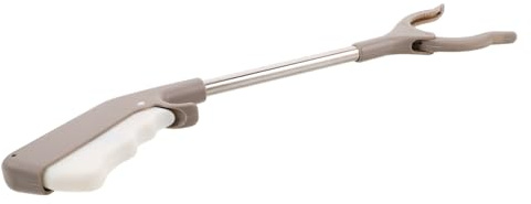 GANAZONO Herramienta para Recoger Basura de Alta Resistencia Pinzas de Acero Inoxidable y Plástico, Recogedor Plegable Práctico para Limpieza y Recogida de Residuos