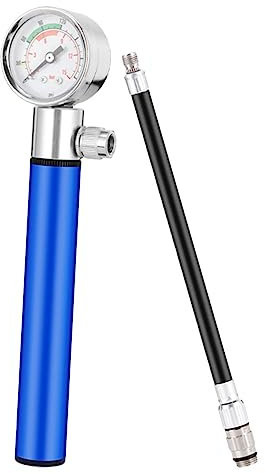 TOYANDONA Leichte Aluminium Fahrradpumpe Mit Manometer Schnelle Ballpumpe Für Basketball Volleyball Rugby Präzise Luftdruckkontrolle Für Sport Yogabälle Tragbar Und Effizient