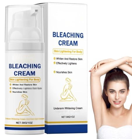 Madwhite Whitening Achseln, Achsel-Whitening-Creme, Hautaufhellende Creme für die Achseln, Intim-Bleaching-Creme für Frauen, Feuchtigkeitslotion zur Aufhellung der Achseln (1 Pc)
