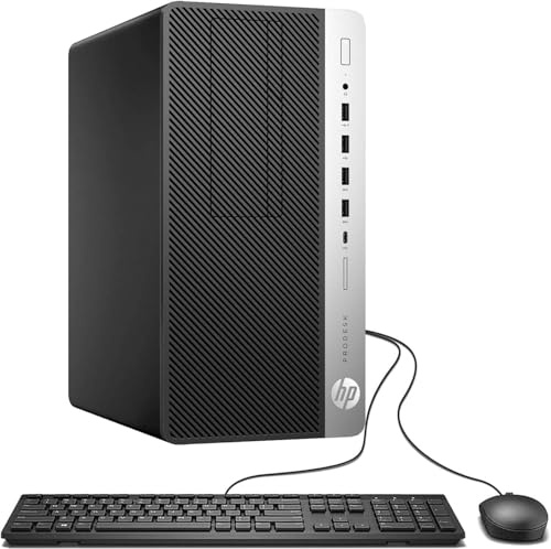 HP ProDesk 600 G4 MT Computadora de Escritorio, Intel Core i7-8700, 16 GB de RAM, SSD de 512 GB, Wi-Fi, Bluetooth, Teclado US QWERTY, Windows 11 Pro (reacondicionado)