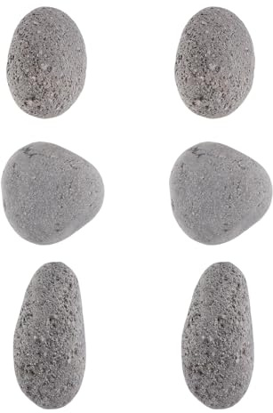 Hemobllo Piedras Volcánicas para Chimenea Resistente Altas Temperaturas Decorativas para Jardín Patio y Barbacoa Gas