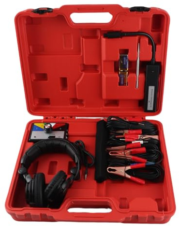 LUCKDANO 6CH Elektroniskt Stetoskop diagnostiksats: Bilchassimotorbrusdetektor med 800mv/g Känslighet och 24kHz Frekvens, Lämplig för Professionella Tekniker och Gör-det-själv