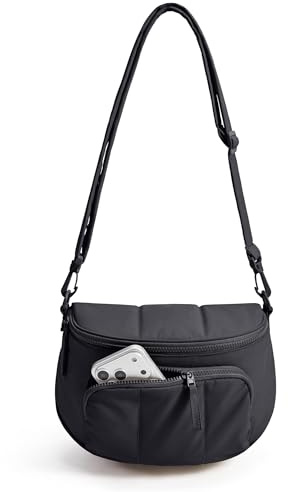 BAGSMART Puffer Crossbody Bum Bags for Women, Small Cross Body Purses for Women Travel & Work, Quilted Water-resistant Hobo