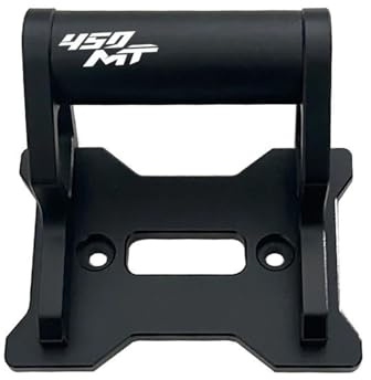 SHYYBD Support De Navigation GPS pour Moto pour CFMOTO 450MT 450 MT 2024-2025, D'extension pour Smartphone Support Barre Avant GPS(Noir1,22 mm)
