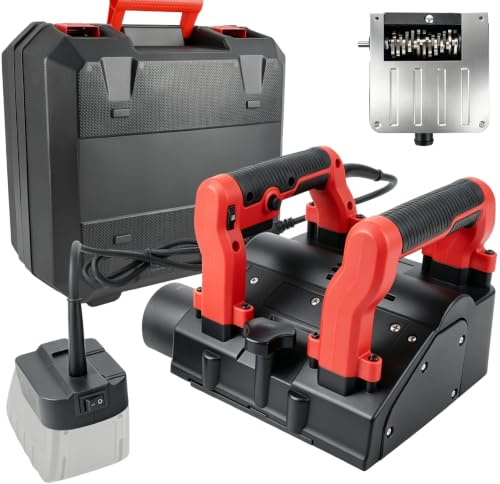 Fraiseuse à béton sans fil, 3000 tr/min, ponceuse à béton à 90° | compatible avec Makita 21 V lithium-ion batteries , profondeur de 1 à 4 mm (sans batterie)
