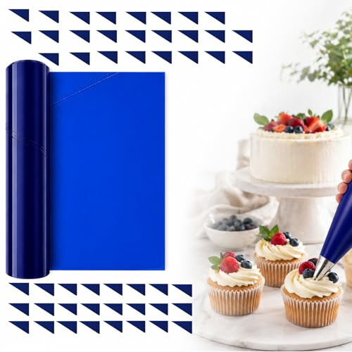 Wheshoay 50 Piezas Mangas Pasteleras, Mangas Desechables Extragrandes, Utensilios de Repostería de 52 Cm, para Decorar Pasteles, Tartas, Dulces Y Postres, para Uso En Cocina Casera Y Profesional