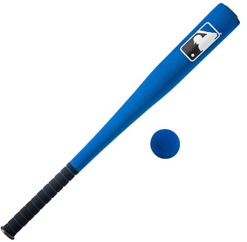 Franklin Sports MLB 27in Foam Bat & Ball Set - Kids Baseball and Bat Set - Includes Foam Bat and Ball - Officical MLB Licensed Product - Blue