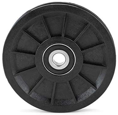 Chiloskit Riemenscheibe Radblöcke Drahtseilrad Kreuzung Führungsrad Nylon Hängerad 6200 Lager Riemenscheibe Heberolle Rad V Nut (10 x 90 x 11,5 mm)