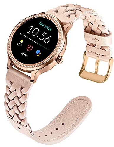 TRUMiRR Kompatibel mit HUAWEI Watch 5 42mm/Huawei Watch GT 5/GT 4 41mm, Withings ScanWatch 2 38mm/ScanWatch Light/ScanWatch 38mm Armband, 18mm Leder Armband Quick Release Uhrenarmband