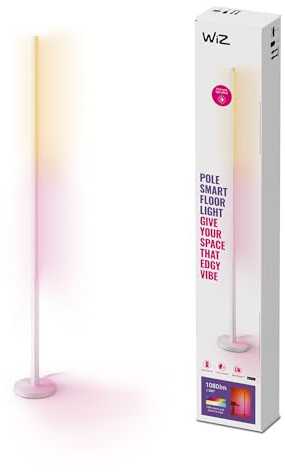 WiZ Smart LED Floor Lamp, Colour Dual Zone Light [UK Plug],Connected WiFi Works with Alexa, Google Assistant & HomeKit, App Control for Livingroom, Bedroom, Dining Room, Energy Monitoring