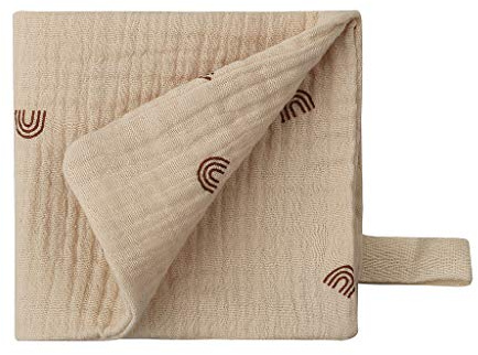 Reoyloep Musselin Tücher für Baby, 1-Pack Musselin Quadrate 23x23cm/9.06x9.06 Baby Burp Tuch Baumwolle Gesichtstücher Super Soft