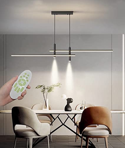 Moderna Lampada A Sospensione A Led, Dimmerabile Creative Led Chandelier Con Telecomando,Lampada A Sospensione Filo Di Sospensione Regolabile,Per Soggiorno Sala Da Pranzo Kitchen Island