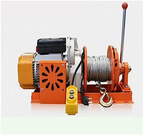 EBAYTV Treuil électrique 500kg 30m palan à câble électrique, Fil de Levage Suspendu Grue Outil électrique Atelier Puissance portique palan treuil Levage (Color : 1 UK, Size : 500kg 30m)